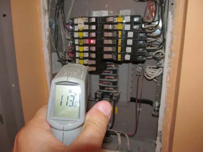 Hot electrical panels