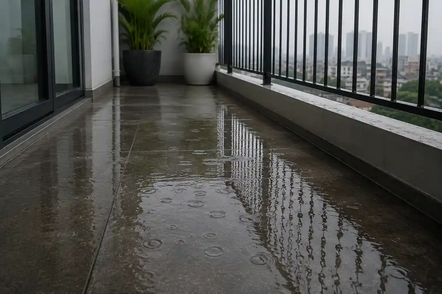 Water Ponding After Rain