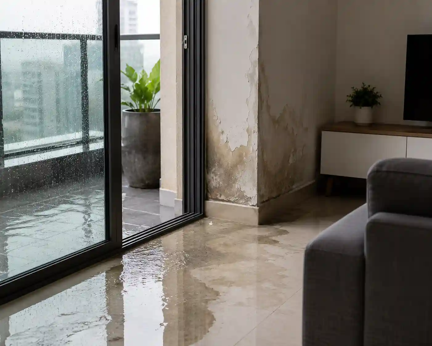 Water Seeping Into Indoor Areas
